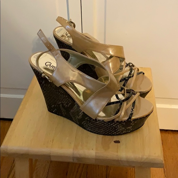 carlos santana shoes wedges